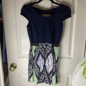 Navy dress with pockets
